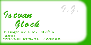 istvan glock business card